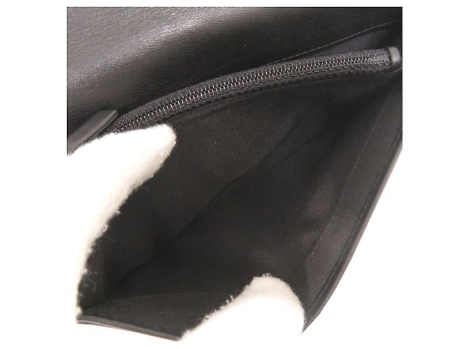 Cartera larga Chanel Boy Coco Mark de piel de cordero Negro - vista 6
