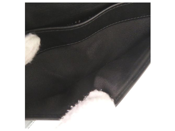 Cartera larga Chanel Boy Coco Mark de piel de cordero Negro - vista 7