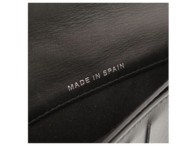 Cartera larga Chanel Boy Coco Mark de piel de cordero Negro - vista 8
