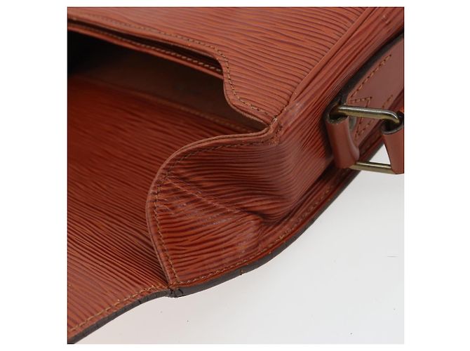 LOUIS VUITTON Epi Cartouchiere MM Borsa a Spalla Marrone M52243 LV Auth bs35803 - vista 10