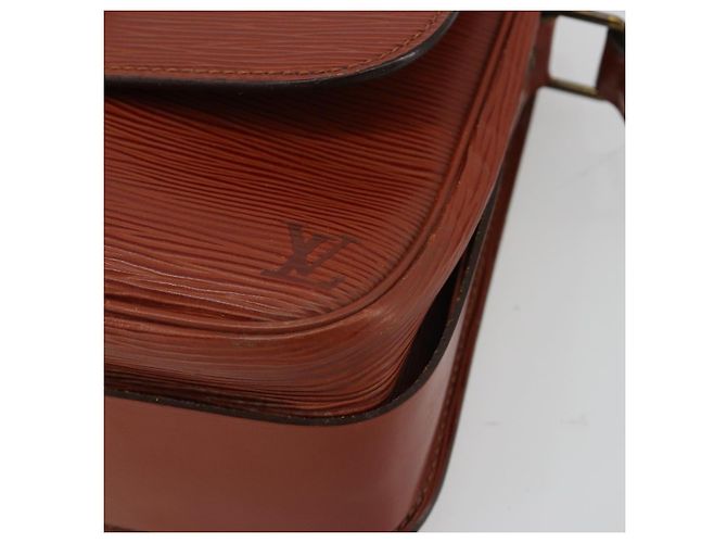 LOUIS VUITTON Epi Cartouchiere MM Borsa a Spalla Marrone M52243 LV Auth bs35803 - vista 14