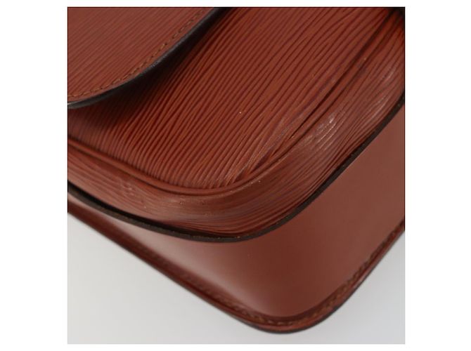 LOUIS VUITTON Epi Cartouchiere MM Borsa a Spalla Marrone M52243 LV Auth bs35803 - vista 15