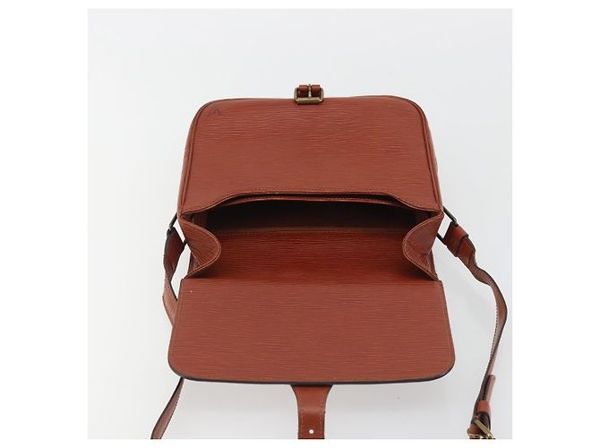 LOUIS VUITTON Epi Cartouchiere MM Borsa a Spalla Marrone M52243 LV Auth bs35803 - vista 19
