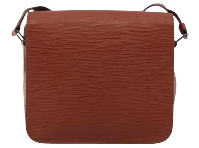 LOUIS VUITTON Epi Cartouchiere MM Borsa a Spalla Marrone M52243 LV Auth bs35803 - vista 2