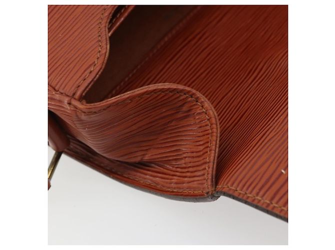LOUIS VUITTON Epi Cartouchiere MM Borsa a Spalla Marrone M52243 LV Auth bs35803 - vista 20