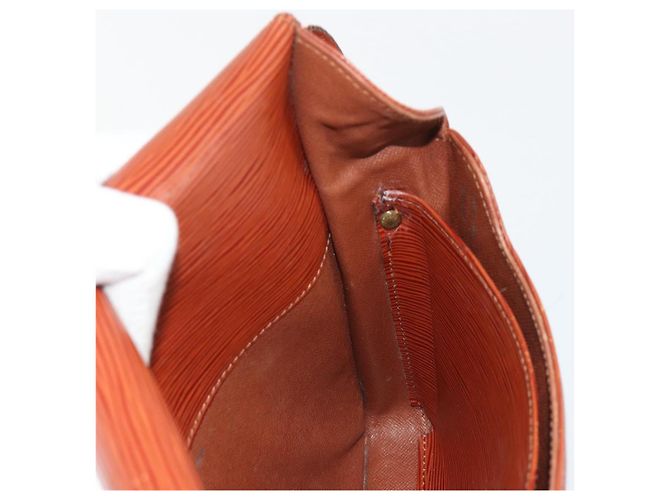 LOUIS VUITTON Epi Cartouchiere MM Borsa a Spalla Marrone M52243 LV Auth bs35803 - vista 22