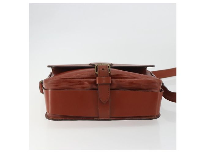 LOUIS VUITTON Epi Cartouchiere MM Borsa a Spalla Marrone M52243 LV Auth bs35803 - vista 5