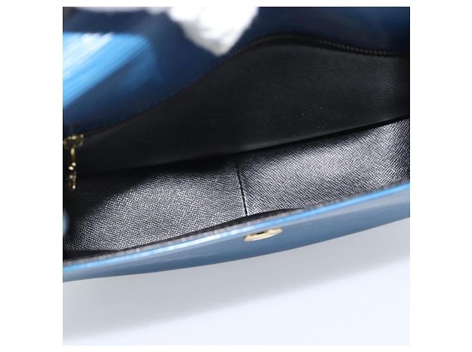 LOUIS VUITTON Epi Saint Cloud GM Shoulder Bag Toledo Blue M52195 LV Auth ep15054 - vista 10
