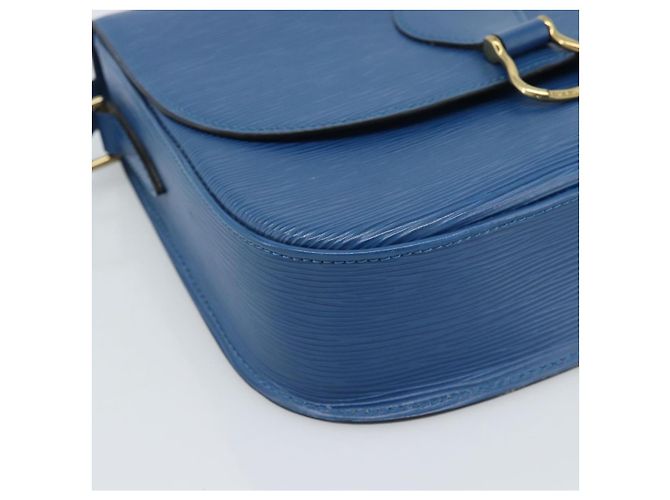 LOUIS VUITTON Epi Saint Cloud GM Shoulder Bag Toledo Blue M52195 LV Auth ep15054 - vista 15