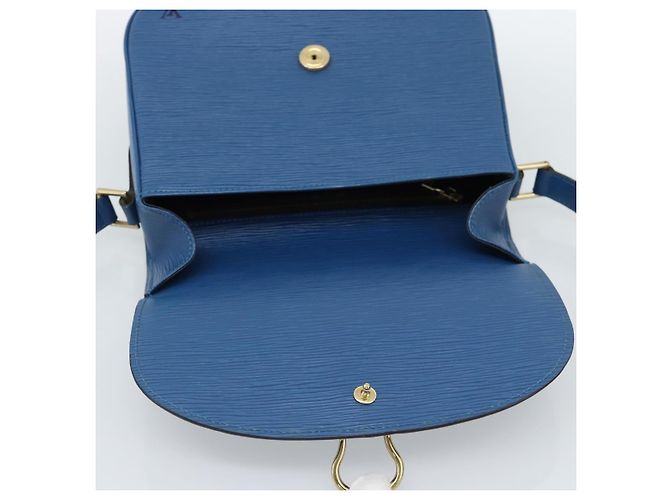 LOUIS VUITTON Epi Saint Cloud GM Shoulder Bag Toledo Blue M52195 LV Auth ep15054 - vista 19