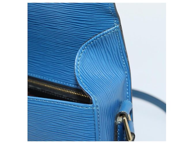 LOUIS VUITTON Epi Saint Cloud GM Shoulder Bag Toledo Blue M52195 LV Auth ep15054 - vista 20