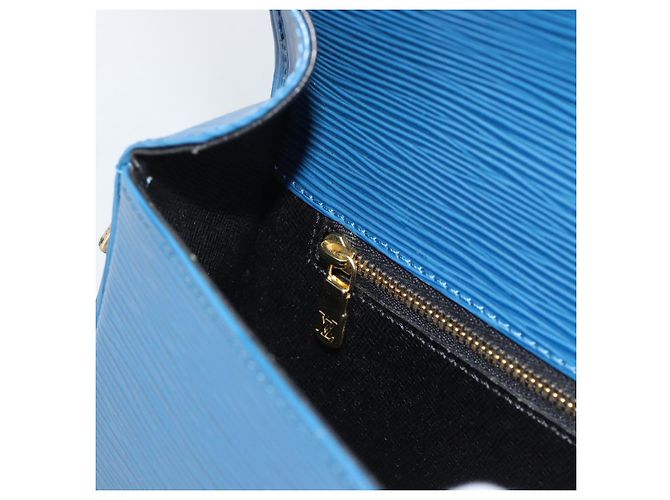 LOUIS VUITTON Epi Saint Cloud GM Shoulder Bag Toledo Blue M52195 LV Auth ep15054 - vista 24