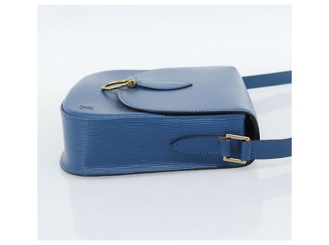 LOUIS VUITTON Epi Saint Cloud GM Shoulder Bag Toledo Blue M52195 LV Auth ep15054 - vista 4