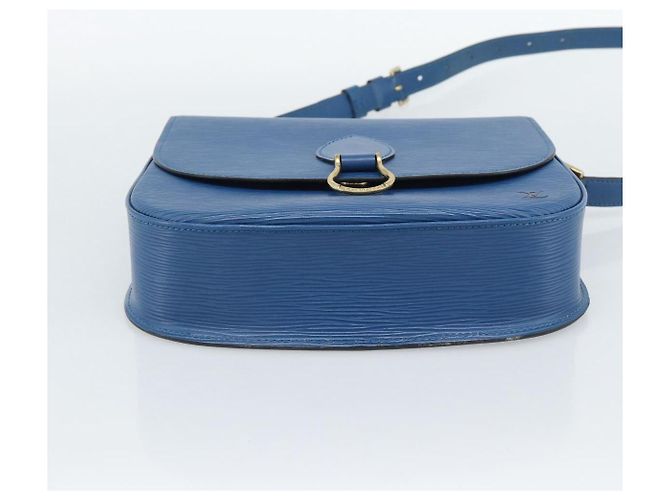 LOUIS VUITTON Epi Saint Cloud GM Shoulder Bag Toledo Blue M52195 LV Auth ep15054 - vista 5