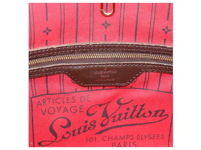 LOUIS VUITTON Damier Ebene Neverfull PM Tote Bag N51109 LV Auth 189782 - vista 19