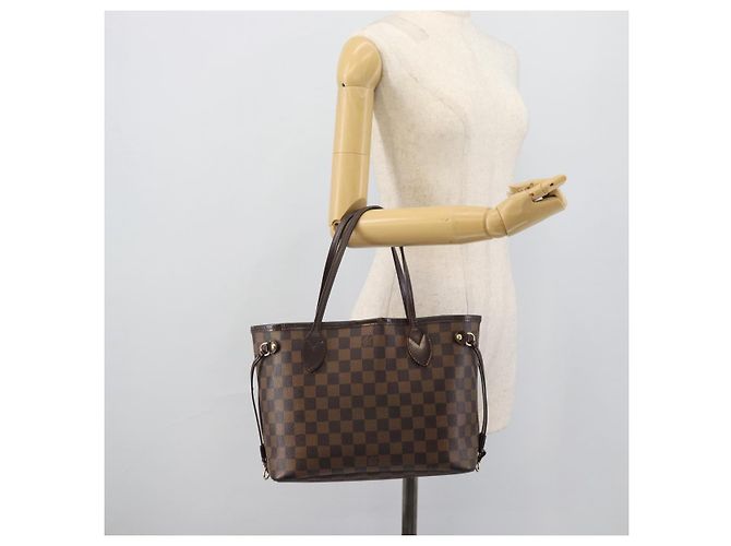 LOUIS VUITTON Damier Ebene Neverfull PM Tote Bag N51109 LV Auth 189782 - vista 23