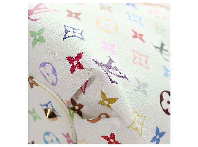 LOUIS VUITTON Borsa Tote Monogram Multicolor Annie GM White M40303 Auth BA13672SAV Bianco - vista 17