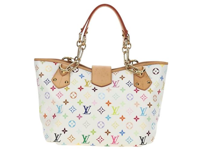 LOUIS VUITTON Borsa Tote Monogram Multicolor Annie GM White M40303 Auth BA13672SAV Bianco - vista 2