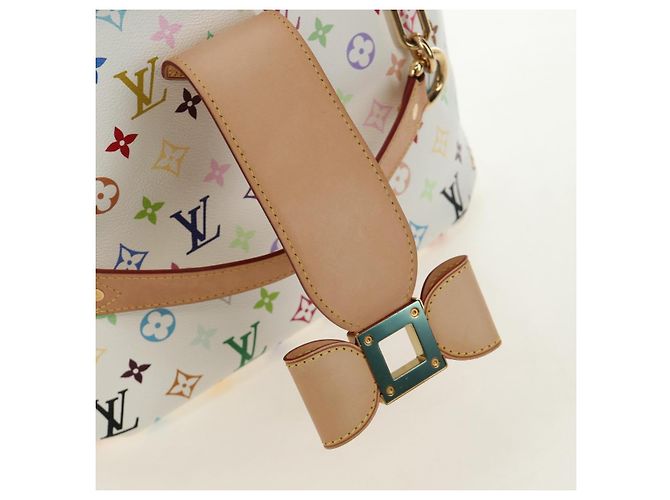 LOUIS VUITTON Borsa Tote Monogram Multicolor Annie GM White M40303 Auth BA13672SAV Bianco - vista 21