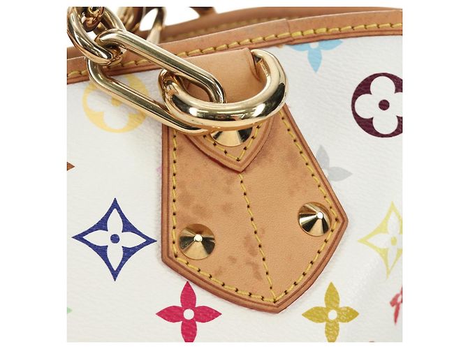 LOUIS VUITTON Borsa Tote Monogram Multicolor Annie GM White M40303 Auth BA13672SAV Bianco - vista 3
