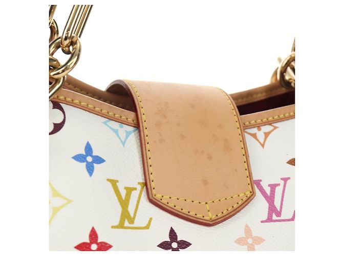LOUIS VUITTON Borsa Tote Monogram Multicolor Annie GM White M40303 Auth BA13672SAV Bianco - vista 4