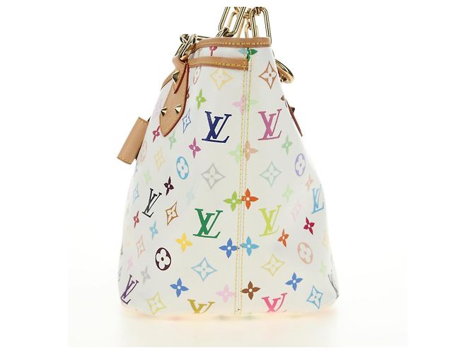 LOUIS VUITTON Borsa Tote Monogram Multicolor Annie GM White M40303 Auth BA13672SAV Bianco - vista 5