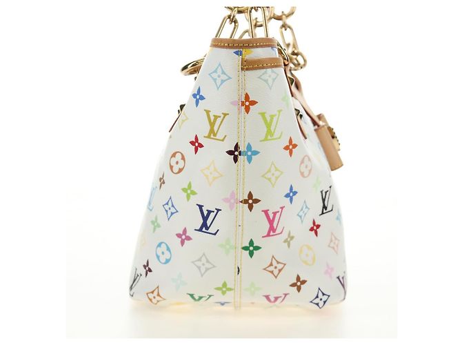 LOUIS VUITTON Borsa Tote Monogram Multicolor Annie GM White M40303 Auth BA13672SAV Bianco - vista 6