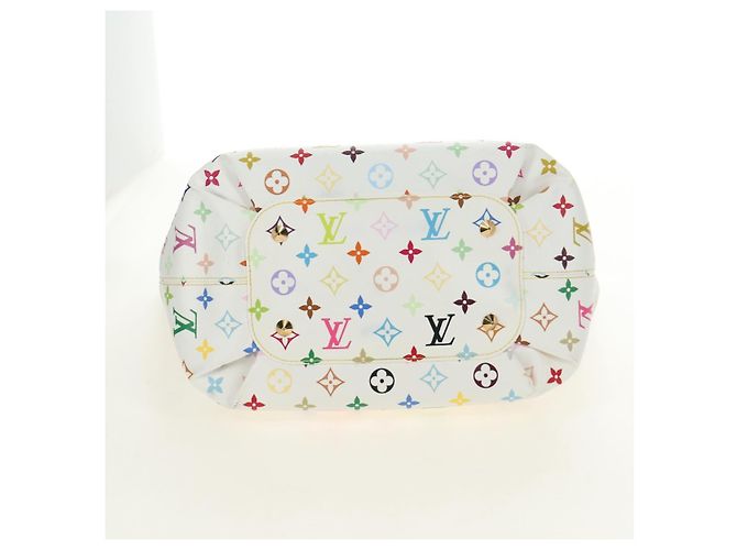 LOUIS VUITTON Borsa Tote Monogram Multicolor Annie GM White M40303 Auth BA13672SAV Bianco - vista 7