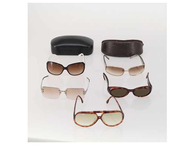 Dolce & Gabbana DOLCE&GABBANA Fendi Saint Laurent Celine Coach Gafas de Sol 5 Set Auth bs35725 Castaño - vista 17
