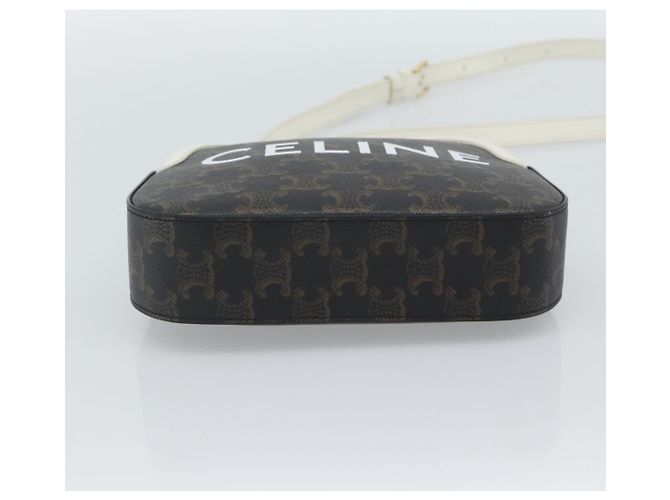 Céline Borsa a Spalla CELINE Triomphe in Pelle Nera e Oro Auth ka5013A Nero D'oro - vista 5