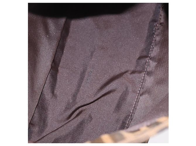 FENDI Zucca Canvas Mamma Baguette Shoulder Bag Black Brown Auth 190109SAV Marrone Nero - vista 10