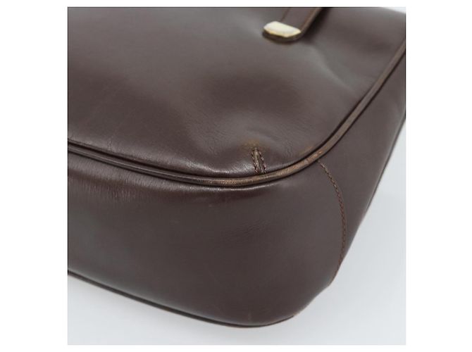 Céline Borsa CELINE in pelle marrone oro Auth 188288 D'oro - vista 15