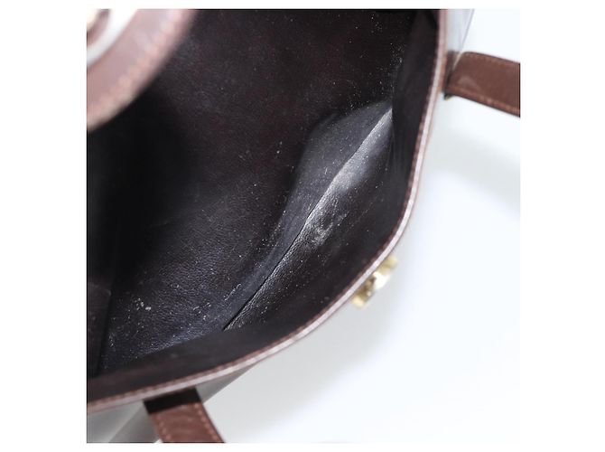 Céline Borsa CELINE in pelle marrone oro Auth 188288 D'oro - vista 21