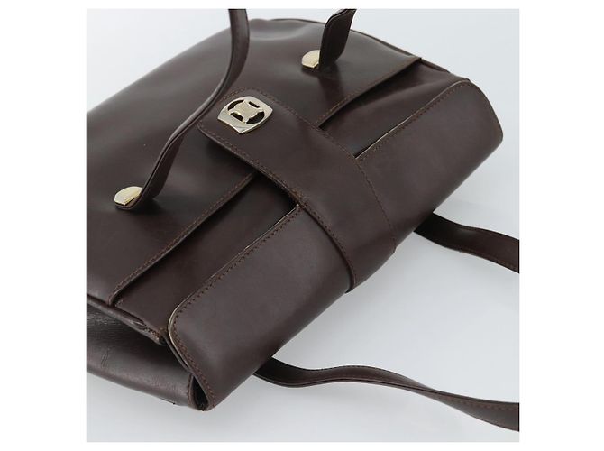 Céline Borsa CELINE in pelle marrone oro Auth 188288 D'oro - vista 6