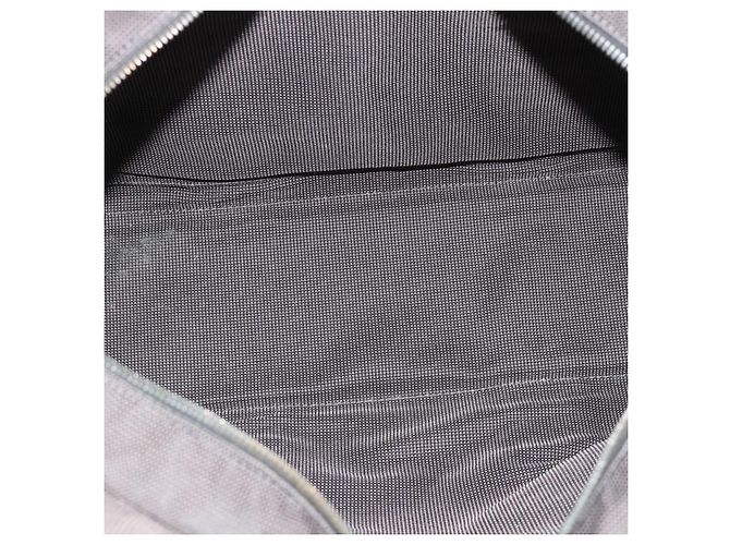 Hermès Borsa HERMES Her Line MM in tela grigio argento Auth 189685 Marrone - vista 10