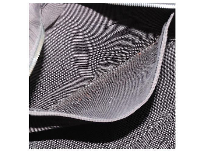 Hermès Borsa HERMES Her Line MM in tela grigio argento Auth 189685 Marrone - vista 11