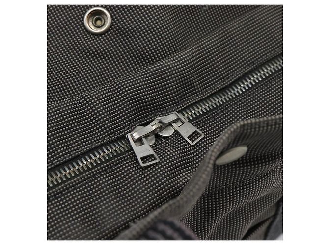 Hermès Borsa HERMES Her Line MM in tela grigio argento Auth 189685 Marrone - vista 17