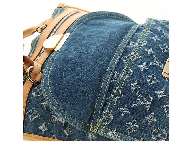 LOUIS VUITTON Borsa Monogram Denim Blu M95018 LV Auth 189186SAV - vista 18