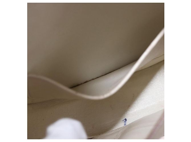 Céline Borsa a tracolla CELINE in pelle bianco oro autentica 189953 D'oro - vista 20