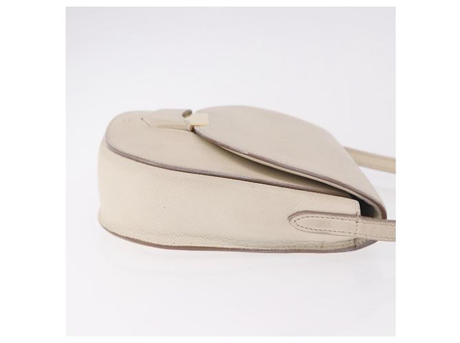 Céline Borsa a tracolla CELINE in pelle bianco oro autentica 189953 D'oro - vista 3