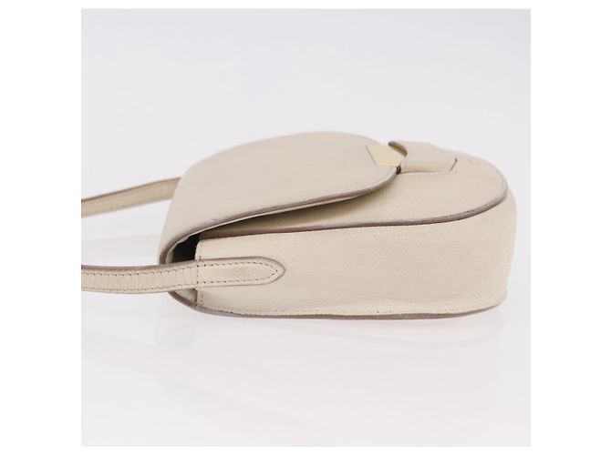 Céline Borsa a tracolla CELINE in pelle bianco oro autentica 189953 D'oro - vista 4