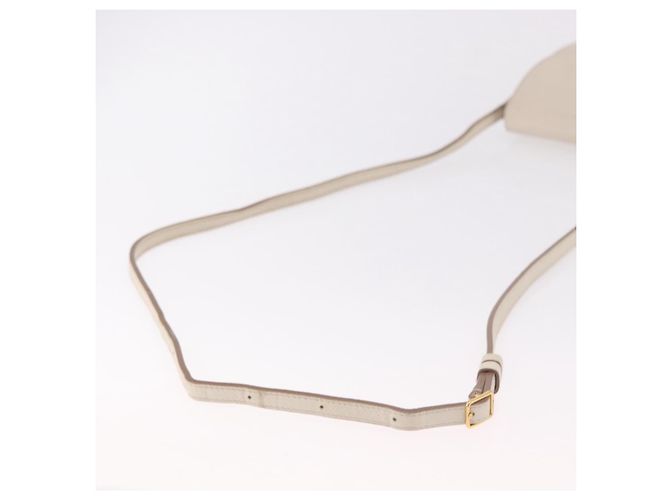 Céline Borsa a tracolla CELINE in pelle bianco oro autentica 189953 D'oro - vista 7
