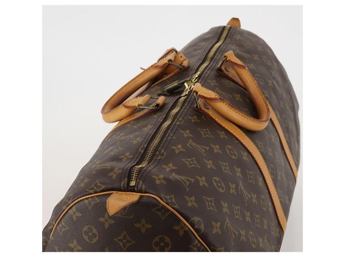 LOUIS VUITTON Monogram Keepall 55 Boston Bag M41424 LV Auth 188403V Monogramma - vista 6