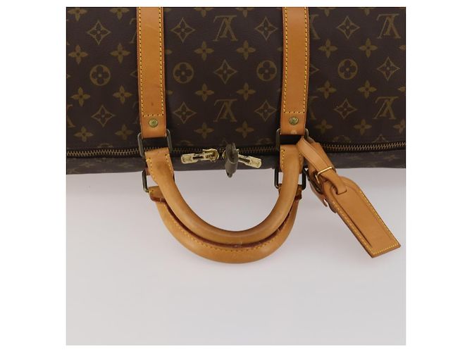 LOUIS VUITTON Monogram Keepall 55 Boston Bag M41424 LV Auth 188403V Monogramma - vista 7