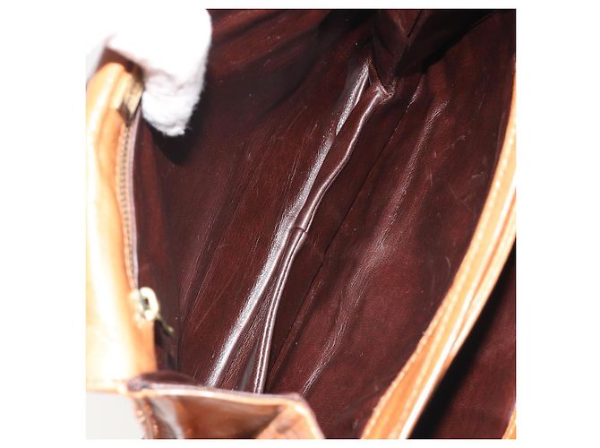 Borsa a Spalla BOTTEGA VENETA in Pelle Marrone Oro Auth bs35782 D'oro - vista 12