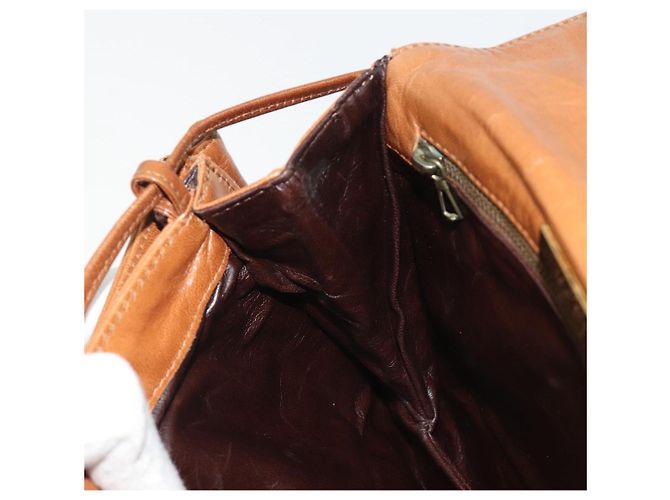 Borsa a Spalla BOTTEGA VENETA in Pelle Marrone Oro Auth bs35782 D'oro - vista 19
