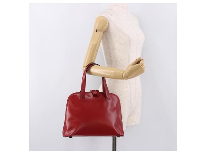 Borsa PRADA in pelle Rosso Oro Auth bs35879 D'oro - vista 23