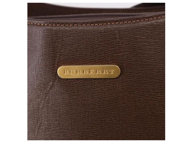 Borsa a Spalla BURBERRY in Pelle Marrone Oro Auth 189965 D'oro - vista 10