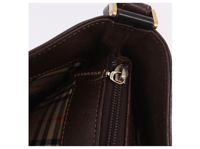 Borsa a Spalla BURBERRY in Pelle Marrone Oro Auth 189965 D'oro - vista 11