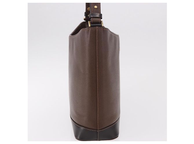 Borsa a Spalla BURBERRY in Pelle Marrone Oro Auth 189965 D'oro - vista 4